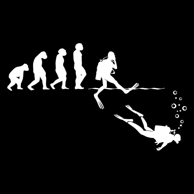 Evolution Graphic Diver Diving Scuba Diver Apnoe S