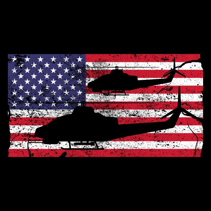 Conception du drapeau d’hélicoptère des États-Unis
