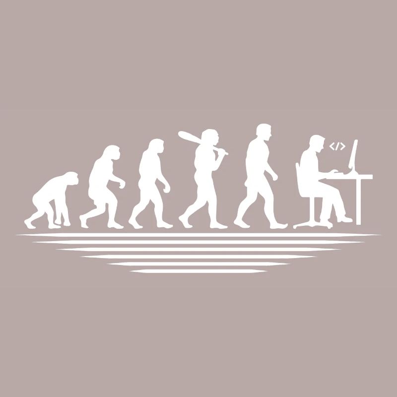 Coffee Coding Evolution Codeur Développeur Nerd Coffe