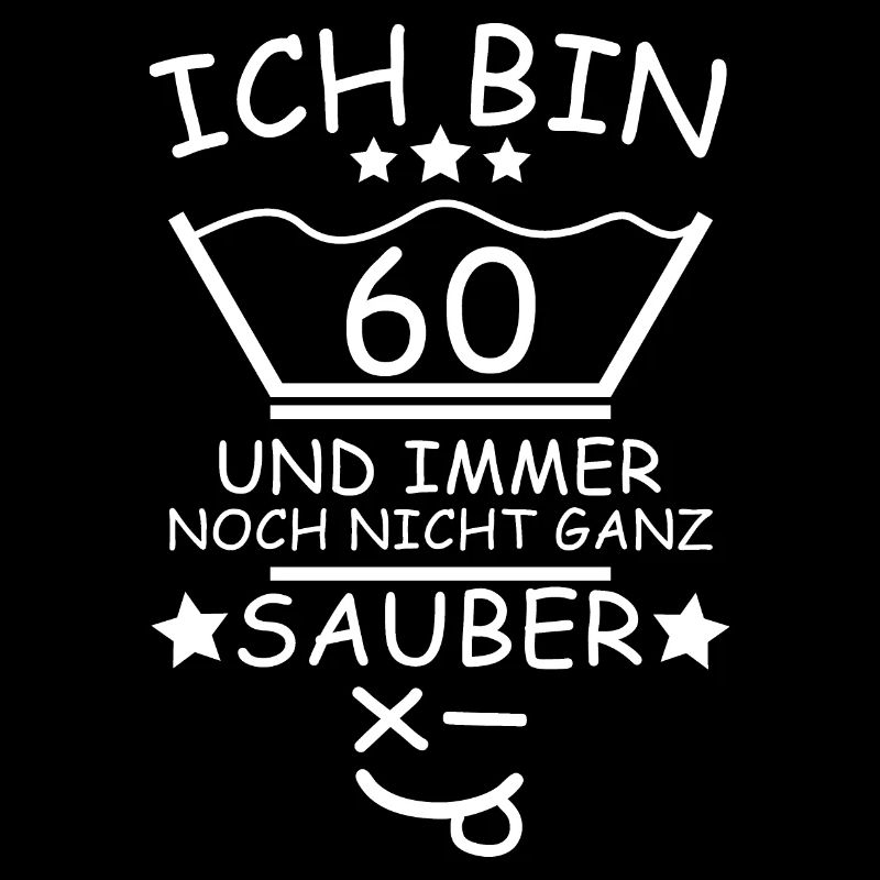 60. Geburtstag Wäsche Design