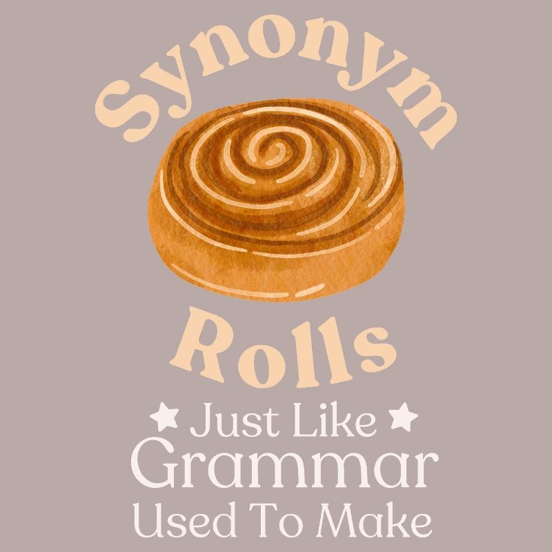 Whimsical Cinnamon Roll Typography Design