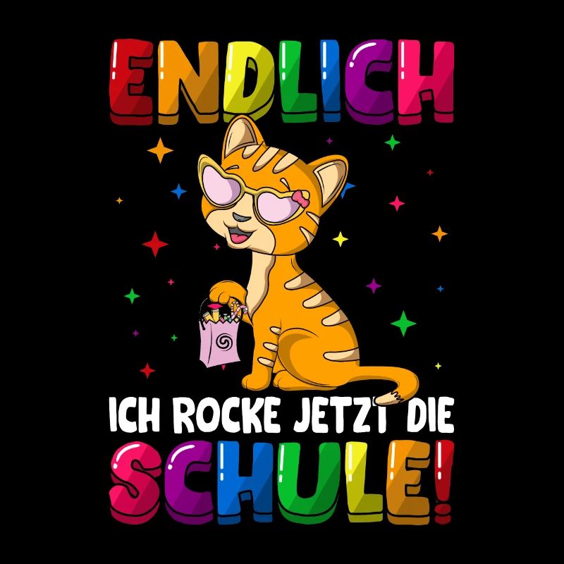 Endlich ich rocke jetzt die Schule Kätzchen