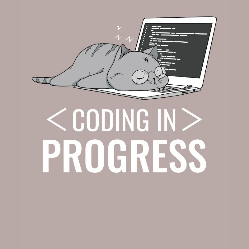 Programmieren Computer Nerd Katze