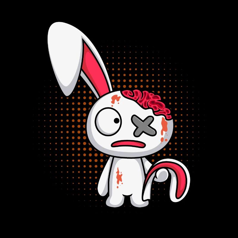 Cuddly Toy Rabbit Horror Halloween