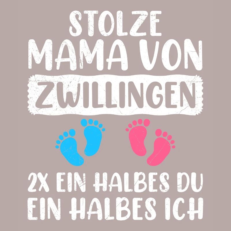 Mutter von Zwillinge Junge Mädchen stolze Mama