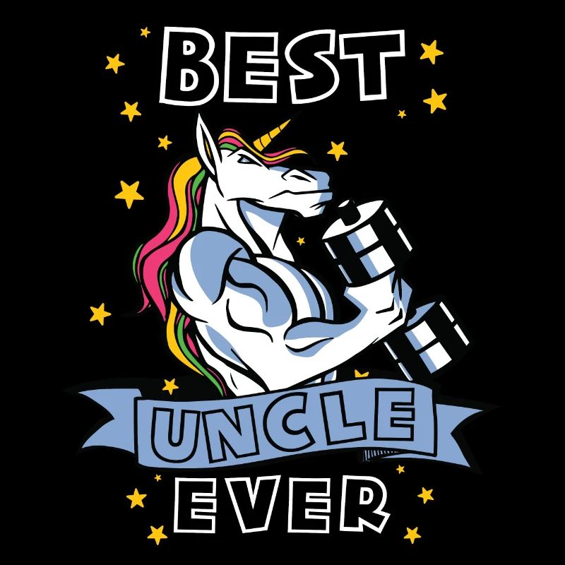 Bester Onkel ever Bodybuilder Onkel Einhorn Onkel