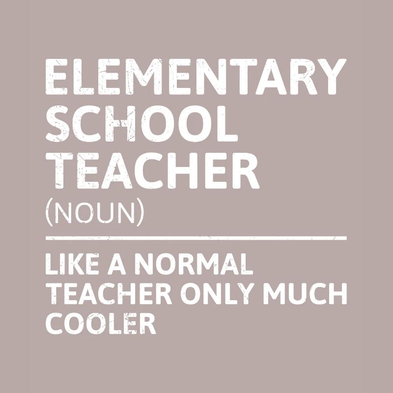 Enseignant d’école primaire comme enseignant normal Enseignant cool