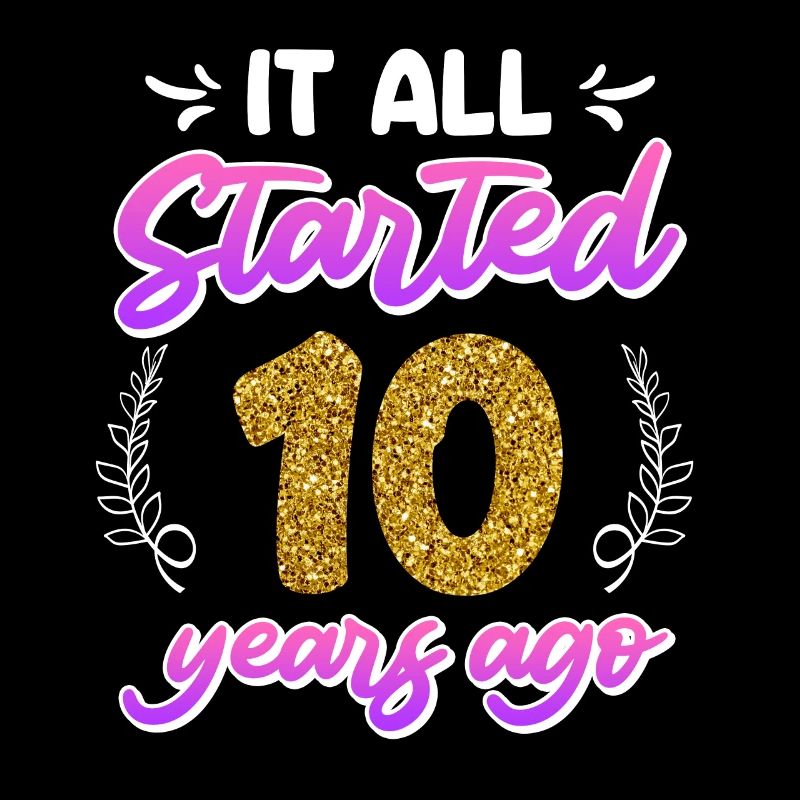 Vient de se marier 10 ans Rose Wedding