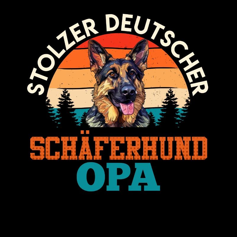 Schäferhund STOLZER DEUTSCHER SCHÄFERHUND OPA