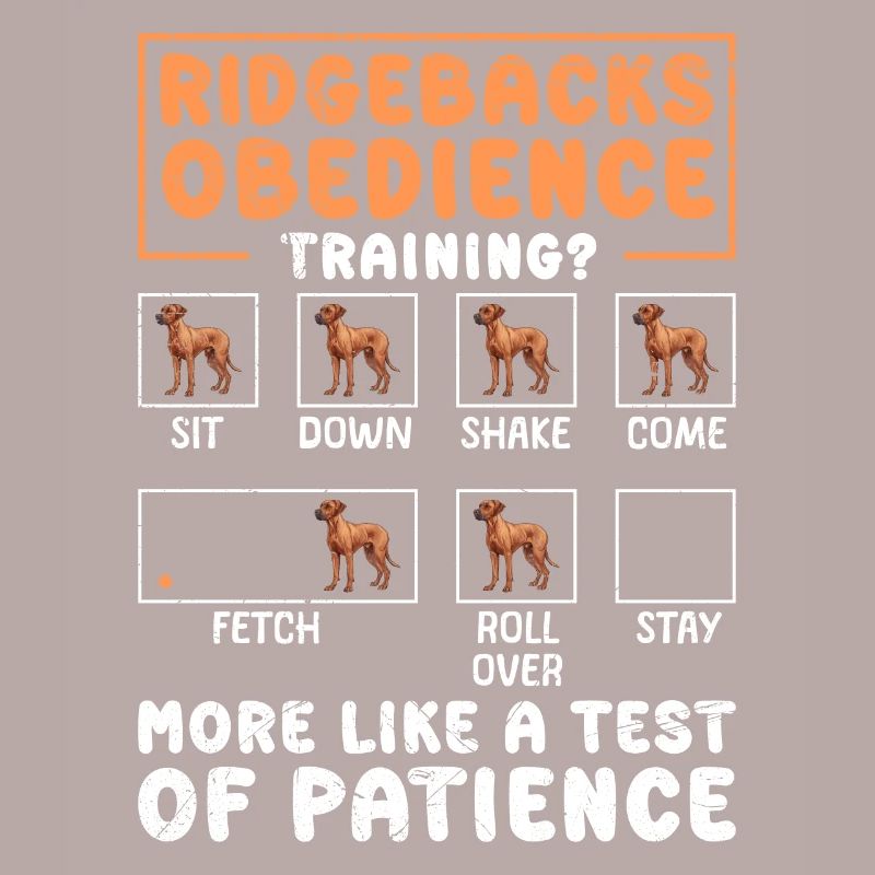 RIDGEBACK'S OBEDIENCE TRAINING Fun