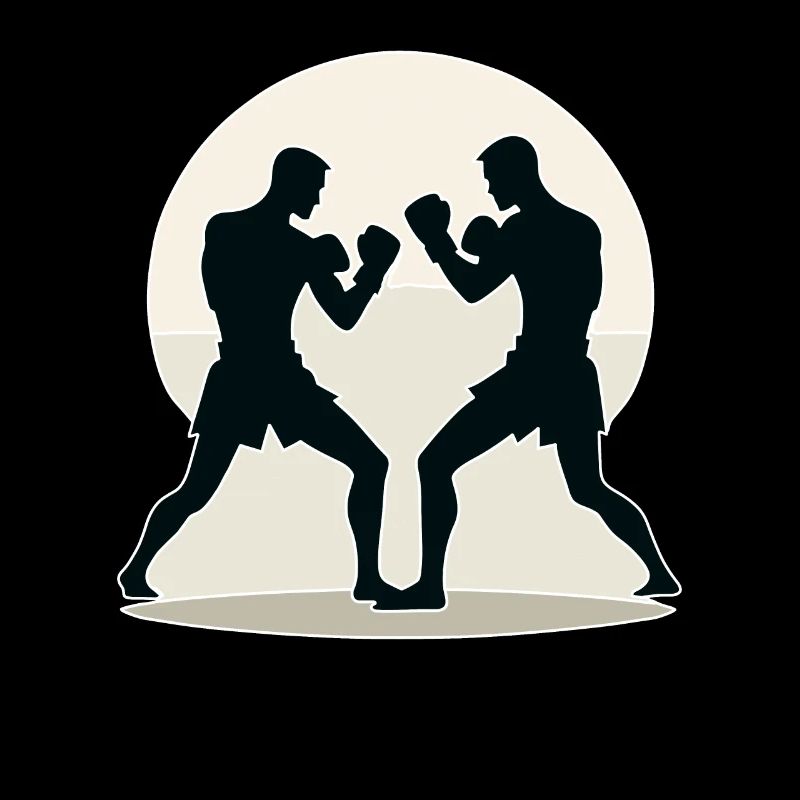 Conception de combattant Muay Thai