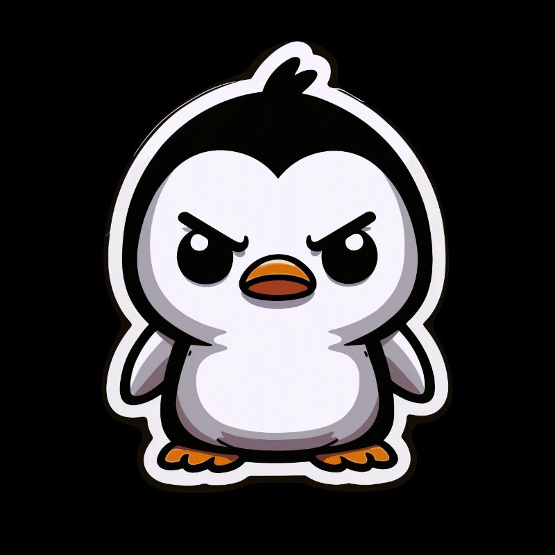 Funny Penguins Angry Penguin