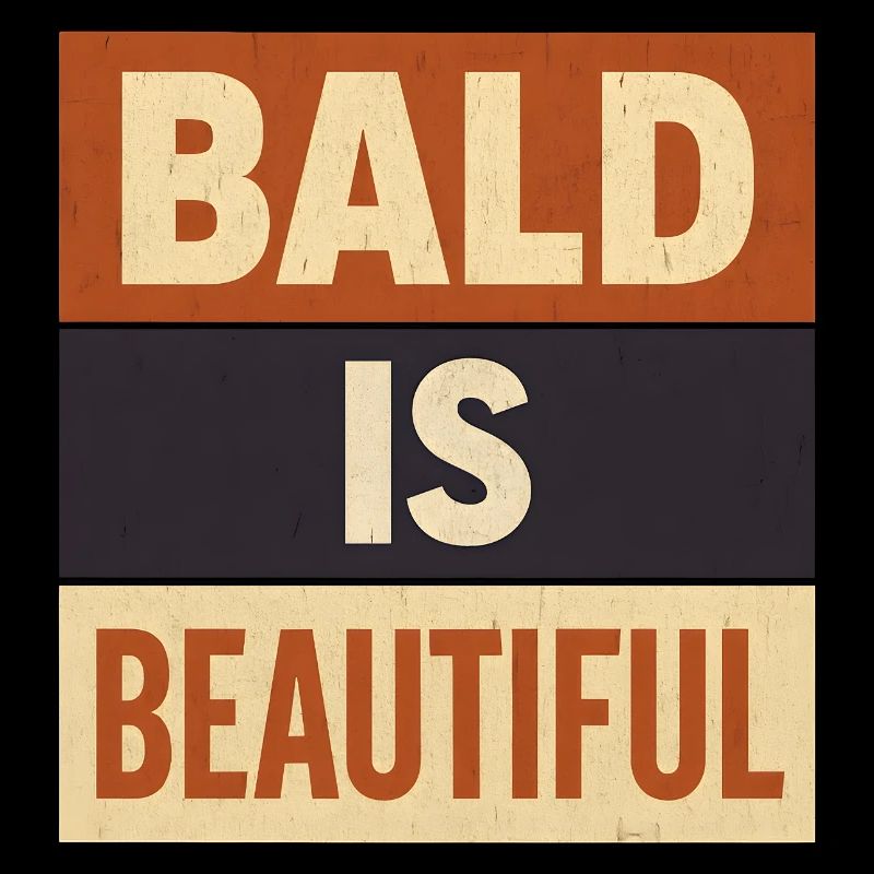 Men's Bald Gift Idea Bald Is Beautiful