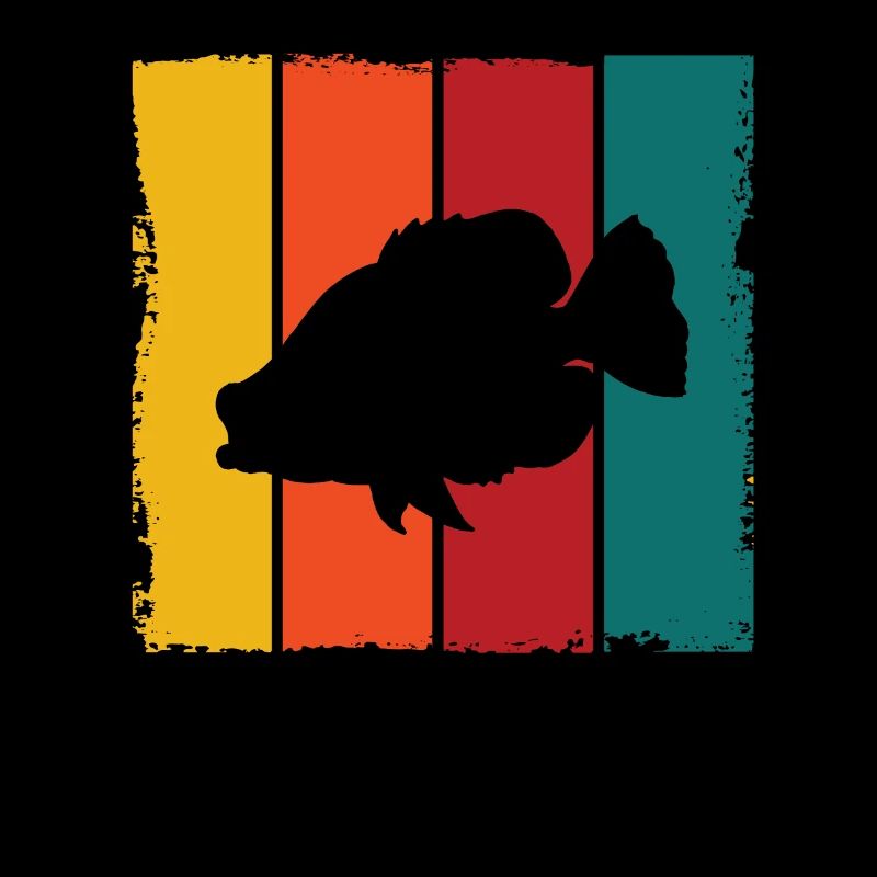 Silhouette de poisson crappie