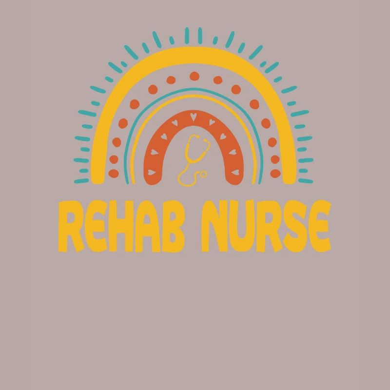 Infirmière en réadaptation Boho Rainbow