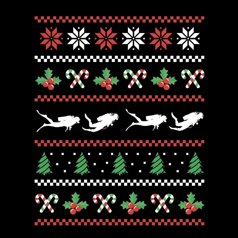 Hässliches Weihnachtsdesign Eistaucher