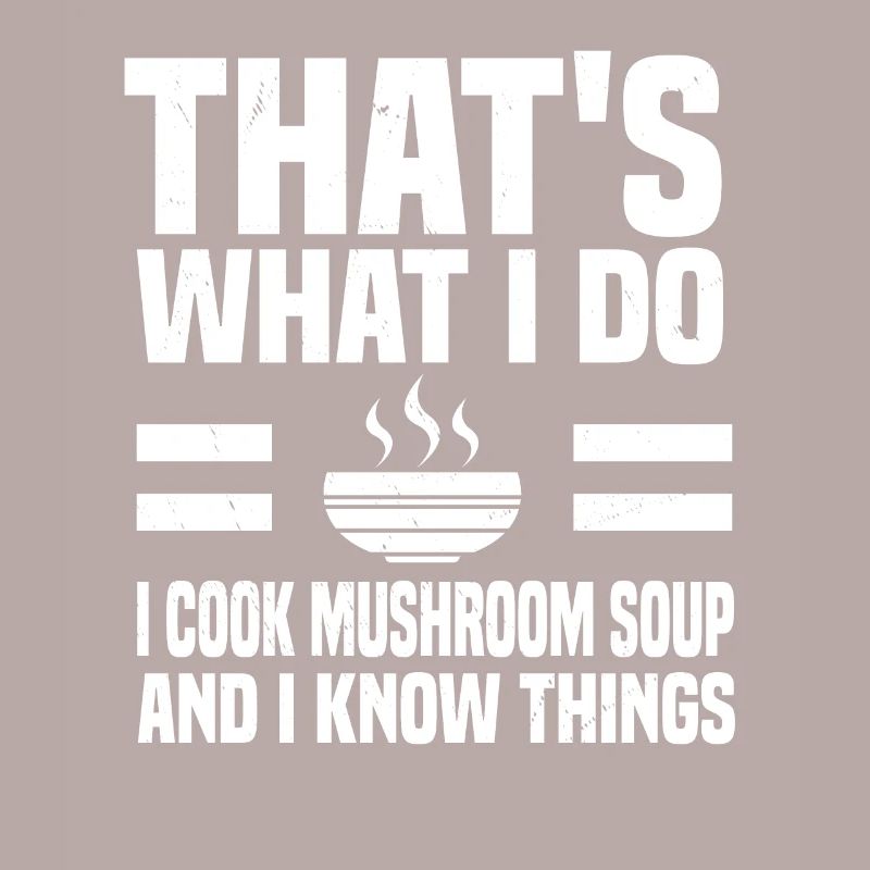 Cuisson de la soupe aux champignons