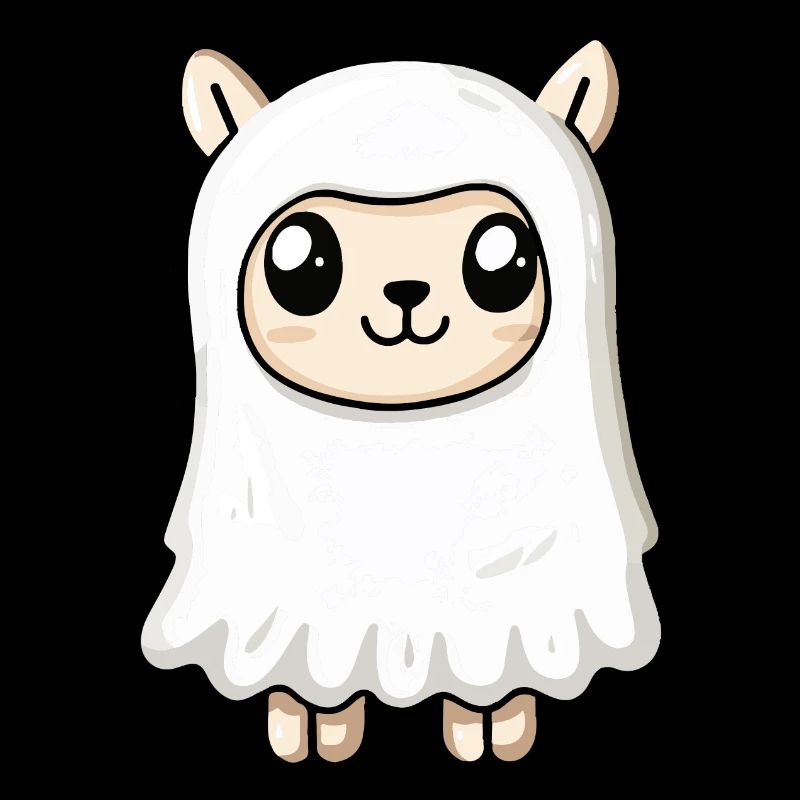 Alpaka Llama Halloween Comic Geist