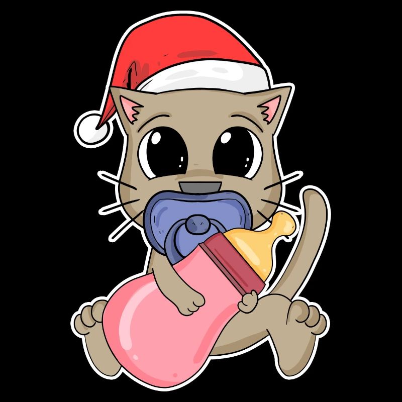 Chat Bébé Noël