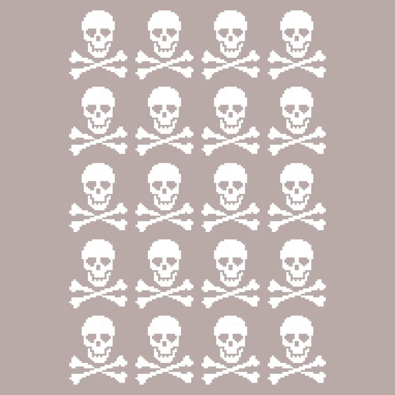 Skull & Crossbones Repeating Pattern