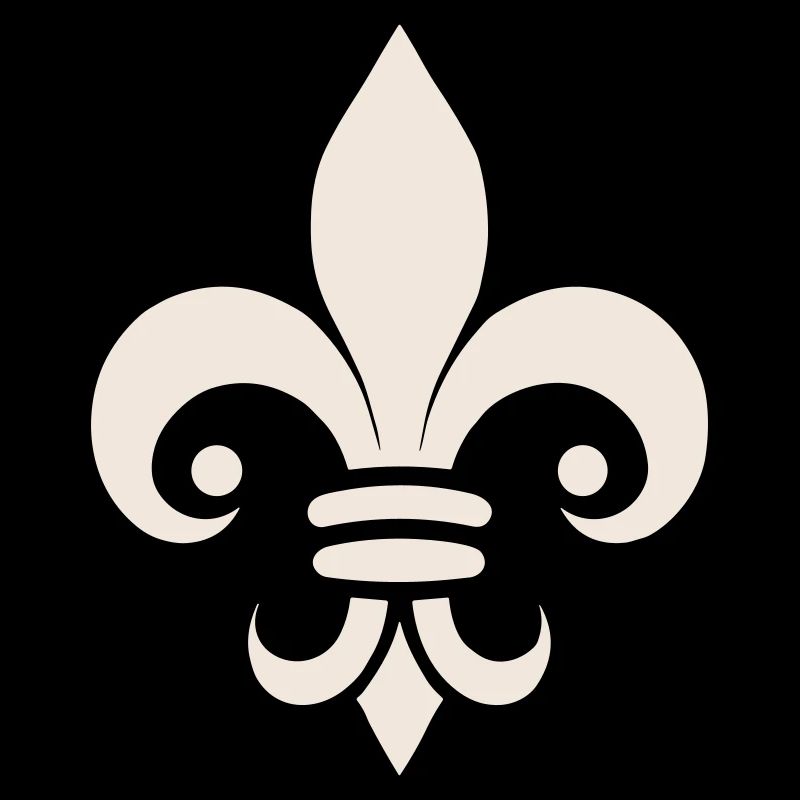 Schlichtes Fleur de lys Design