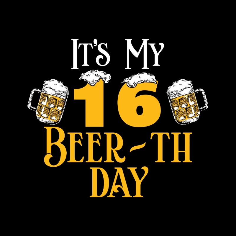 16 16. Geburtstag Geschenk Bier Beer Geschenkidee