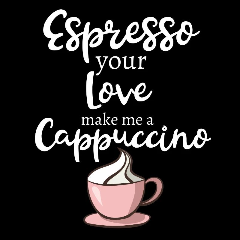Conception drôle d'espresso de cappuccino de café