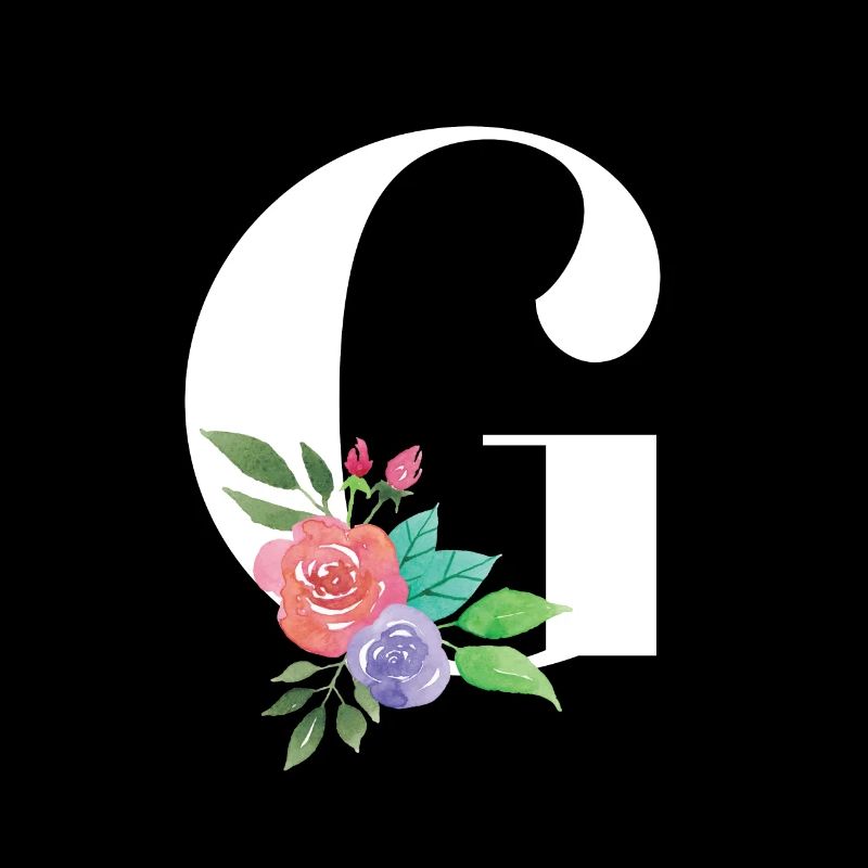 Letter G personalized gift alphabet first name Christmas
