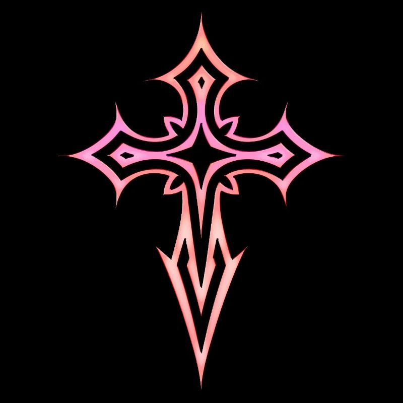 Goth Kreuz Y2K Emo Kreuz Gothic Aesthetic