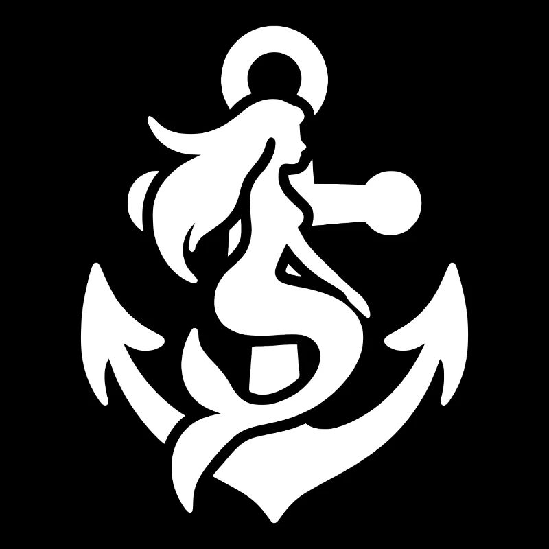 Sirène et ancre de navire