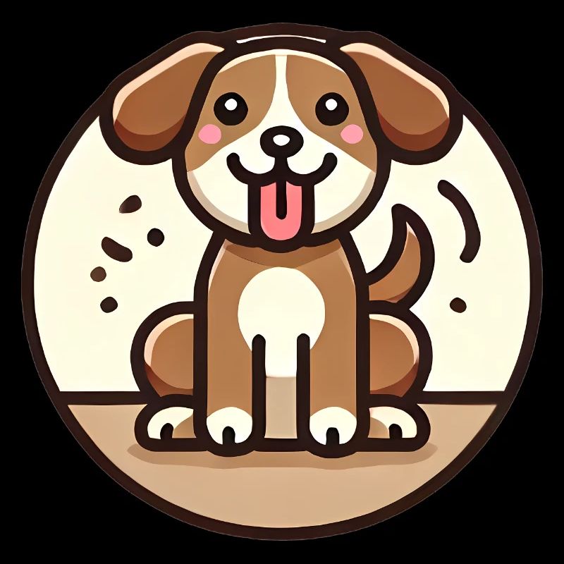 Conception de chien de dessin animé ludique