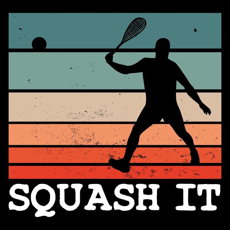 Squash it Squash Player Motif