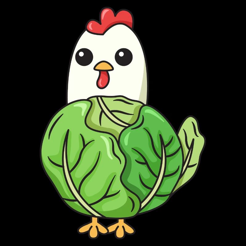 Chicken Cabbage Design for Chicken Lovers