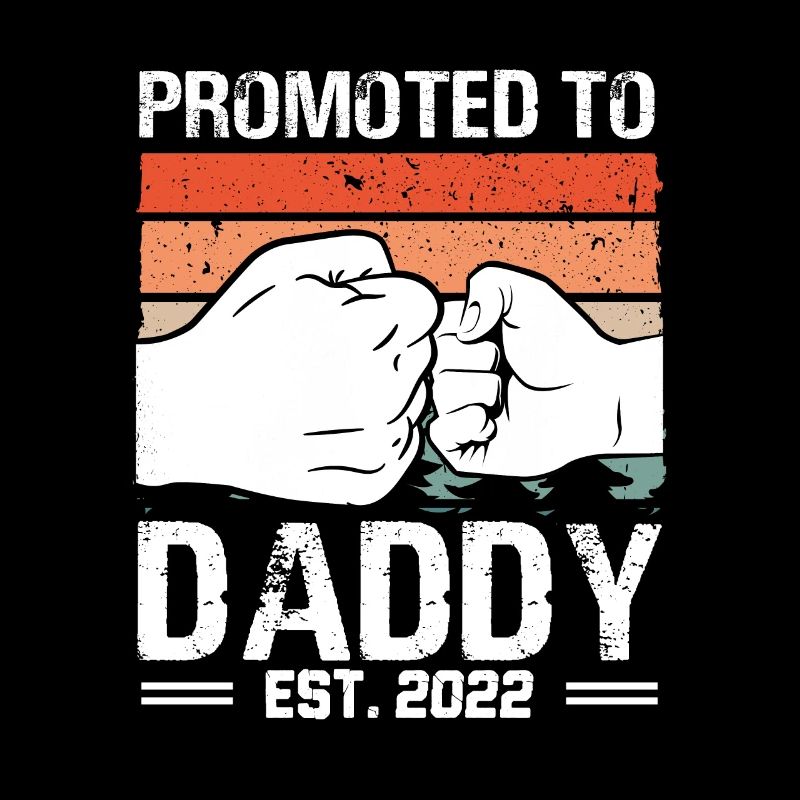 Befördert Zu Papa 2022 Retro