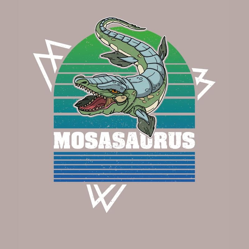 Mosasaurus Urzeit Dino Kinder Spruch Geschenk