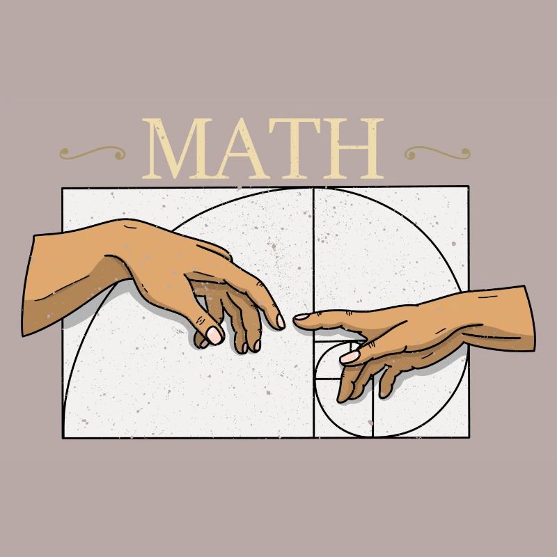 Fibonacci Numbers Math Art Geometry Geek