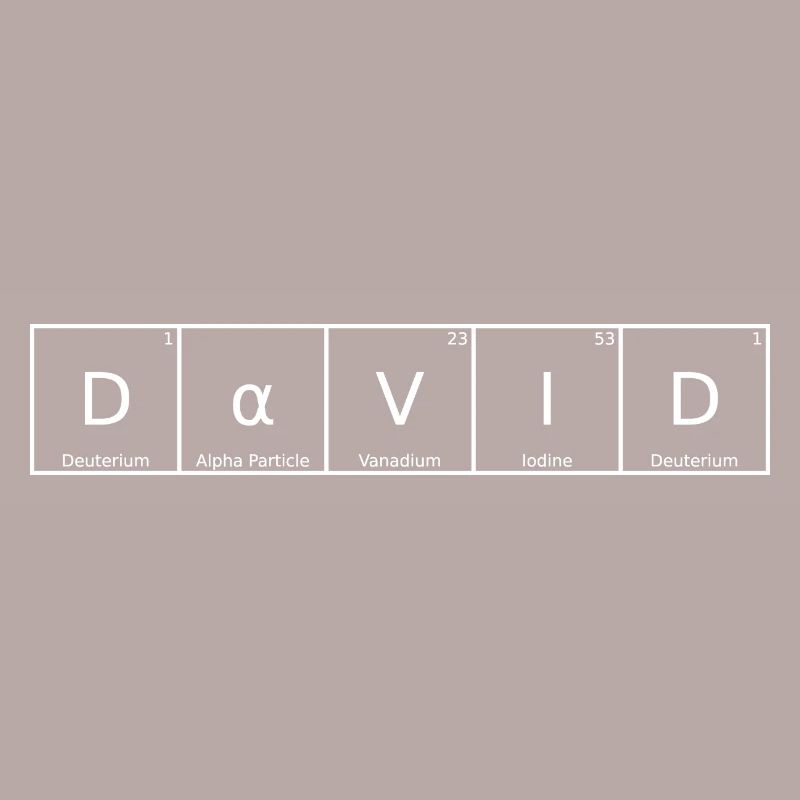 David Surname First Name Chemistry Periodic Table Elements