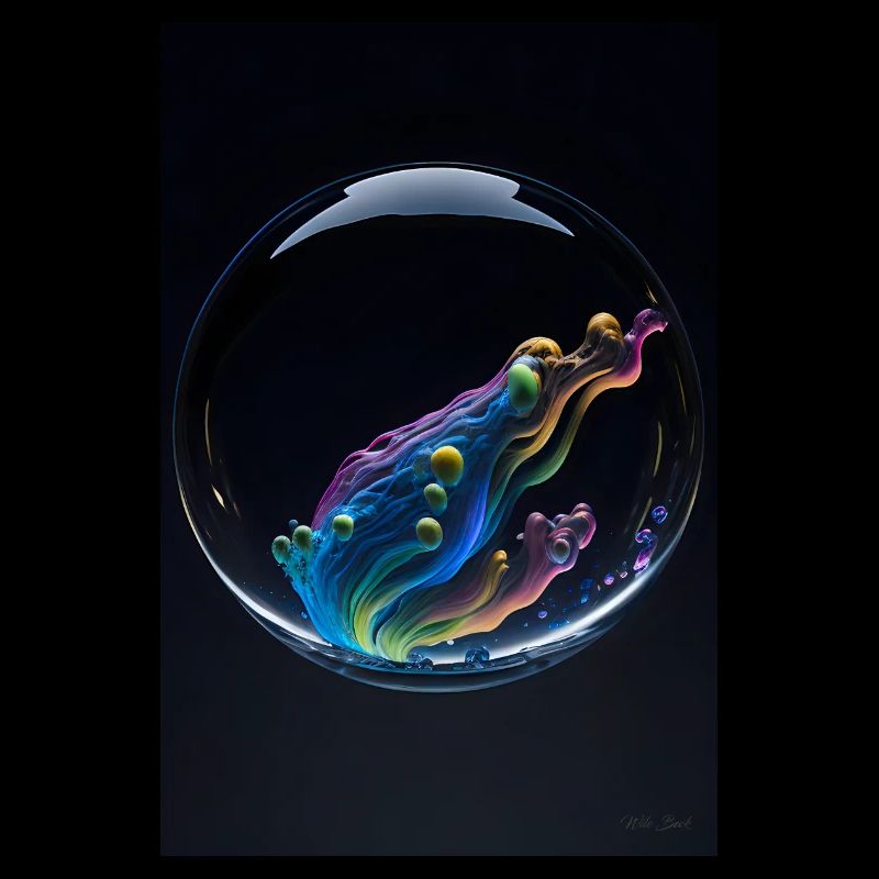 Clouds in a bubble rainbow 3