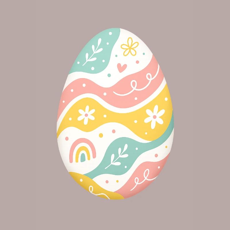 Pastel Easter Egg Pattern