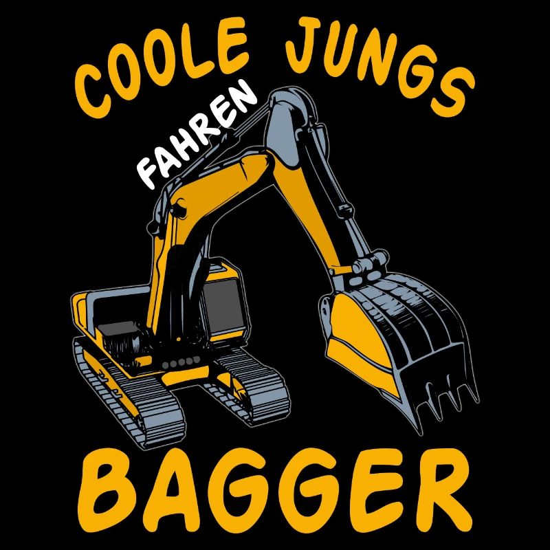 Kinder Bagger Baggerfahrer Baggerführer Baustelle