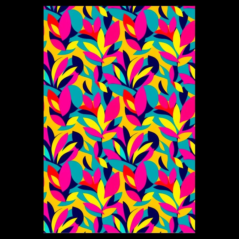 Bold and Vibrant leaves pattern