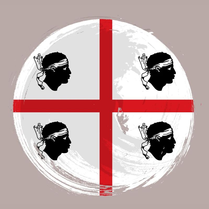 Drapeau de la Sardaigne Drapeau sarde Drapeau de la Sardaigne