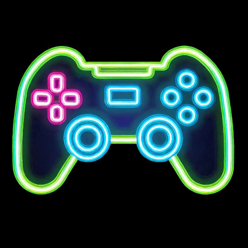 Neon Gaming Controller