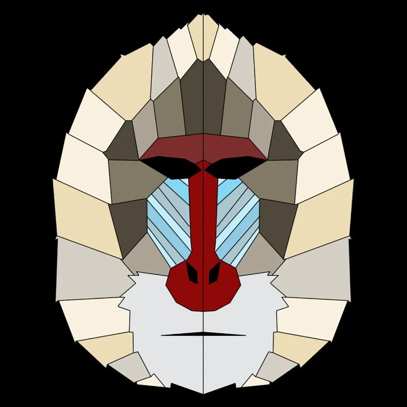 Mandrill geometric
