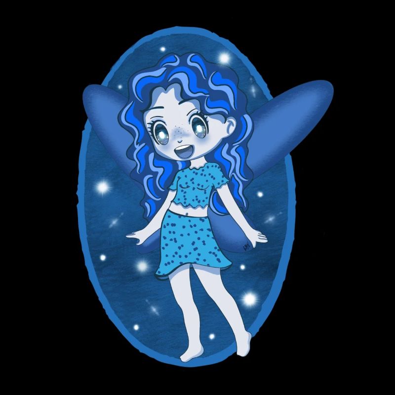 Kleine blaue Fee