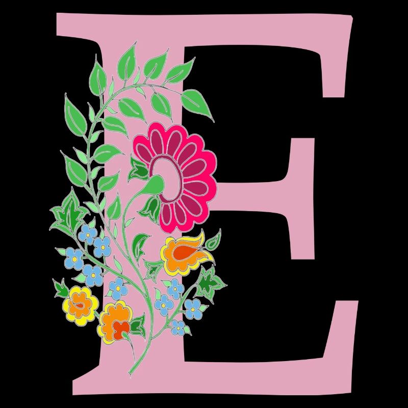 fleur 12 rouge avec e