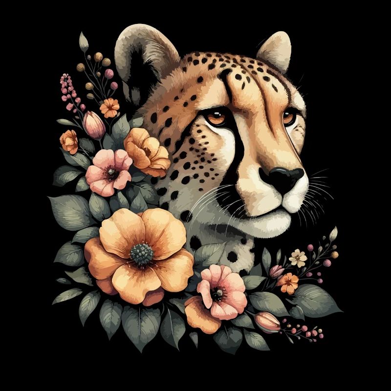 Guépard Fleurs de guépard
