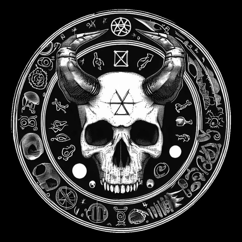 Demon Skull Wicca Magic - Bone Magic