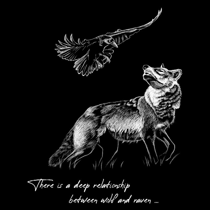 Wolf und Rabe