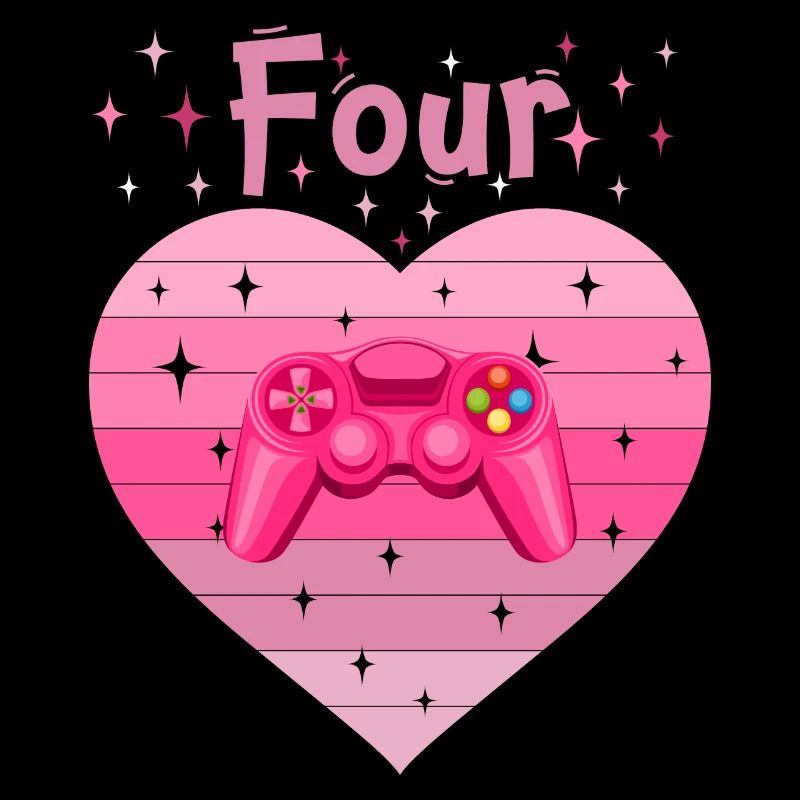 Mädchen Tochter 4. Geburstag Gaming Controller